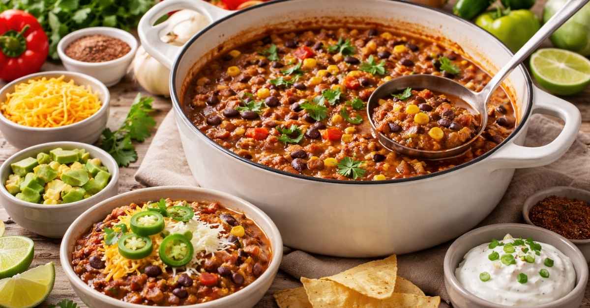 Hearty Turkey & Beef Blended Chili