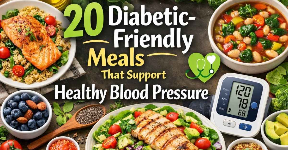 20 Diabetic-Friendly Meals That Support Healthy Blood Pressure