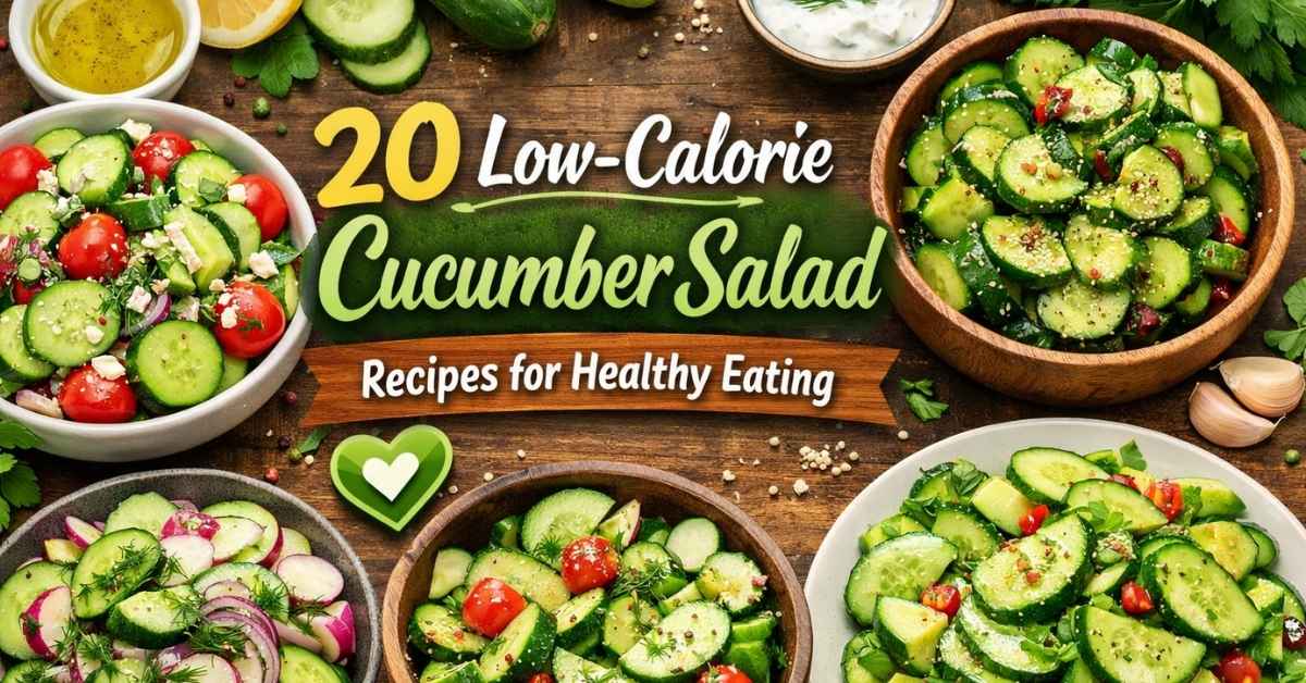 20 Low-Calorie Cucumber Salad Recipes for Healthy Eating
