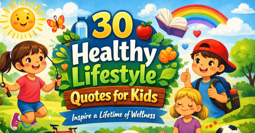 30 Healthy Lifestyle Quotes for Kids
