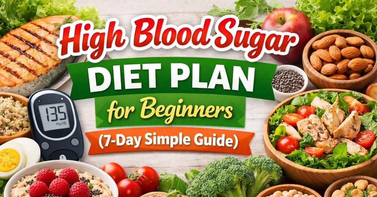 High Blood Sugar Diet Plan for Beginners (7-Day Simple Guide)